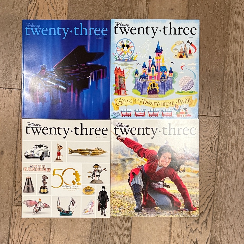 Disney Twenty-Three Magazine All Four 2020 Issues!